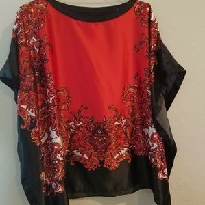 Beautiful Peter Nygard Red Top